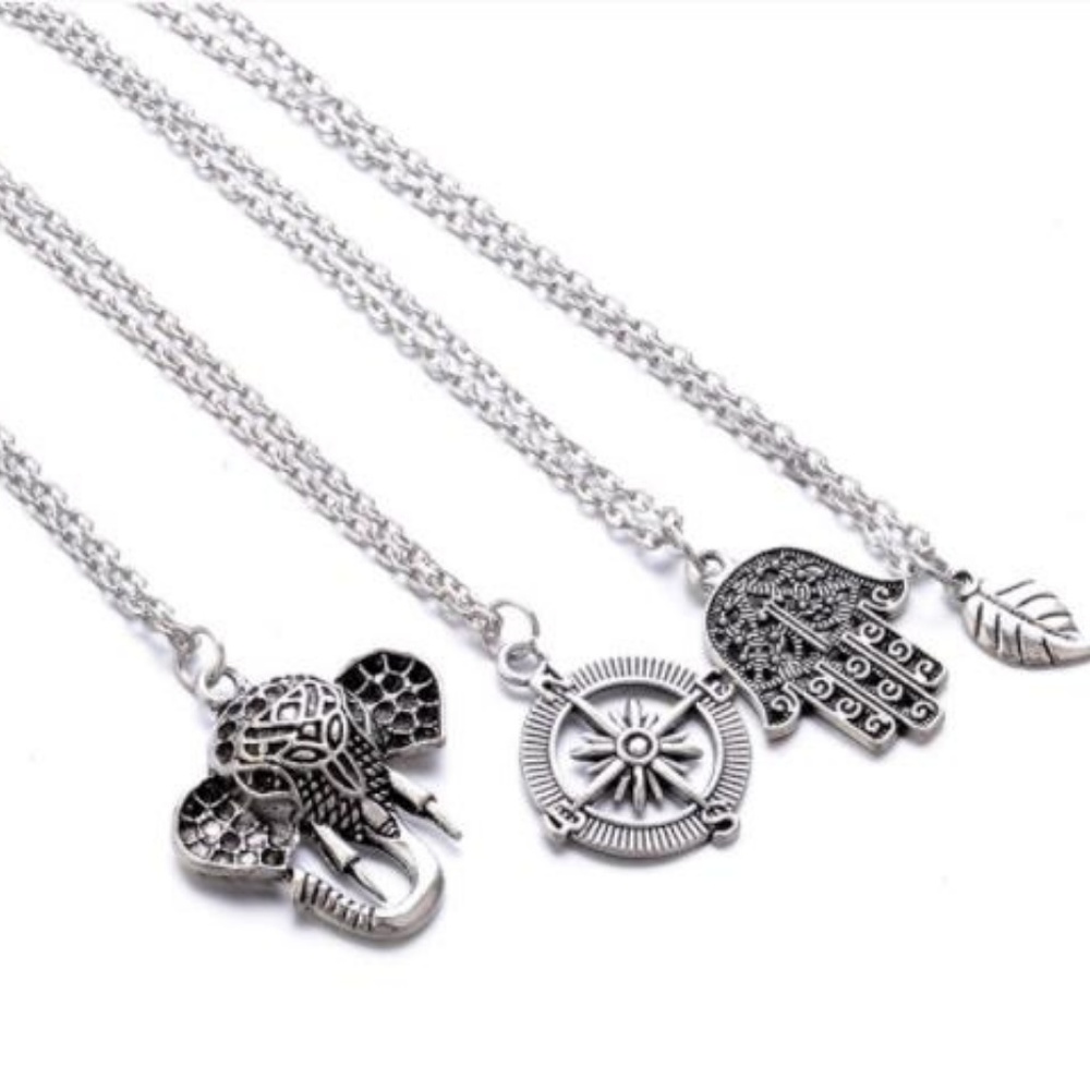 NEW boho multi layer charm necklace - Picture 3 of 4